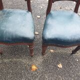 Pair of 19th century Restoration period armchairs