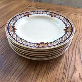7 Creil Montereau plates