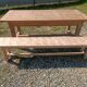 Farmhouse table with bench