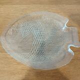 Plat Arcoroc en forme de poisson