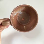 Set of 5 handcrafted ceramic mugs – terracotta