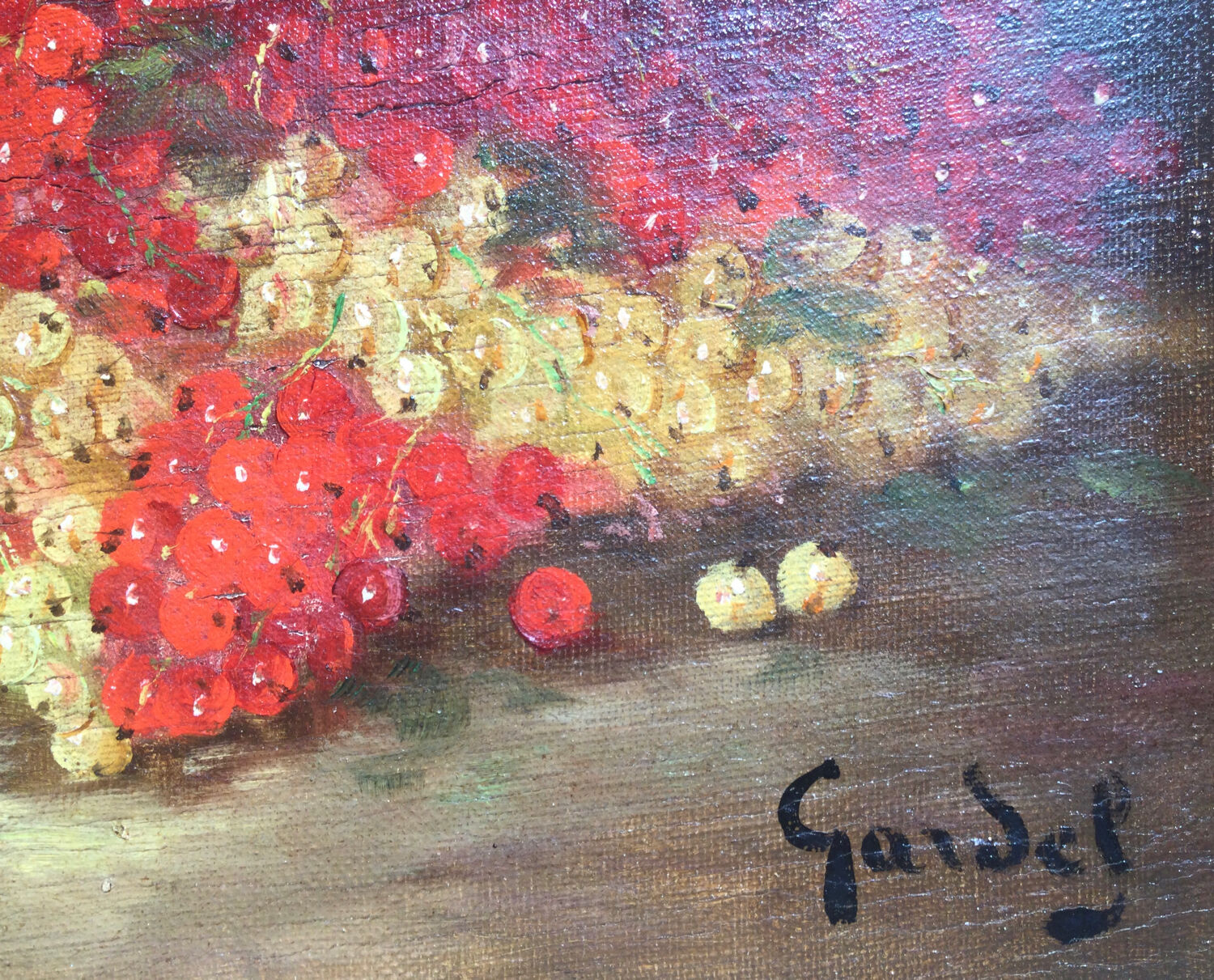 Still Life with Fruits. Oil on canvas by Jean-Baptiste GARDEL.