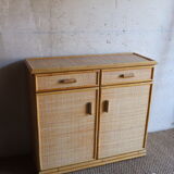 Commode en rotin