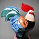 Polychrome porcelain rooster subject Hahn Georges Selim for Goebel Germany 1984
