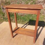 console, high rectangular pedestal table