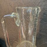 Bubbled glass carafe