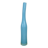 Vase en verre bleu