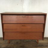 Plain color shoe cabinet of the 50s with compass feet
