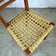 Paire de chaises bois et corde Audoux Minnet, 1950