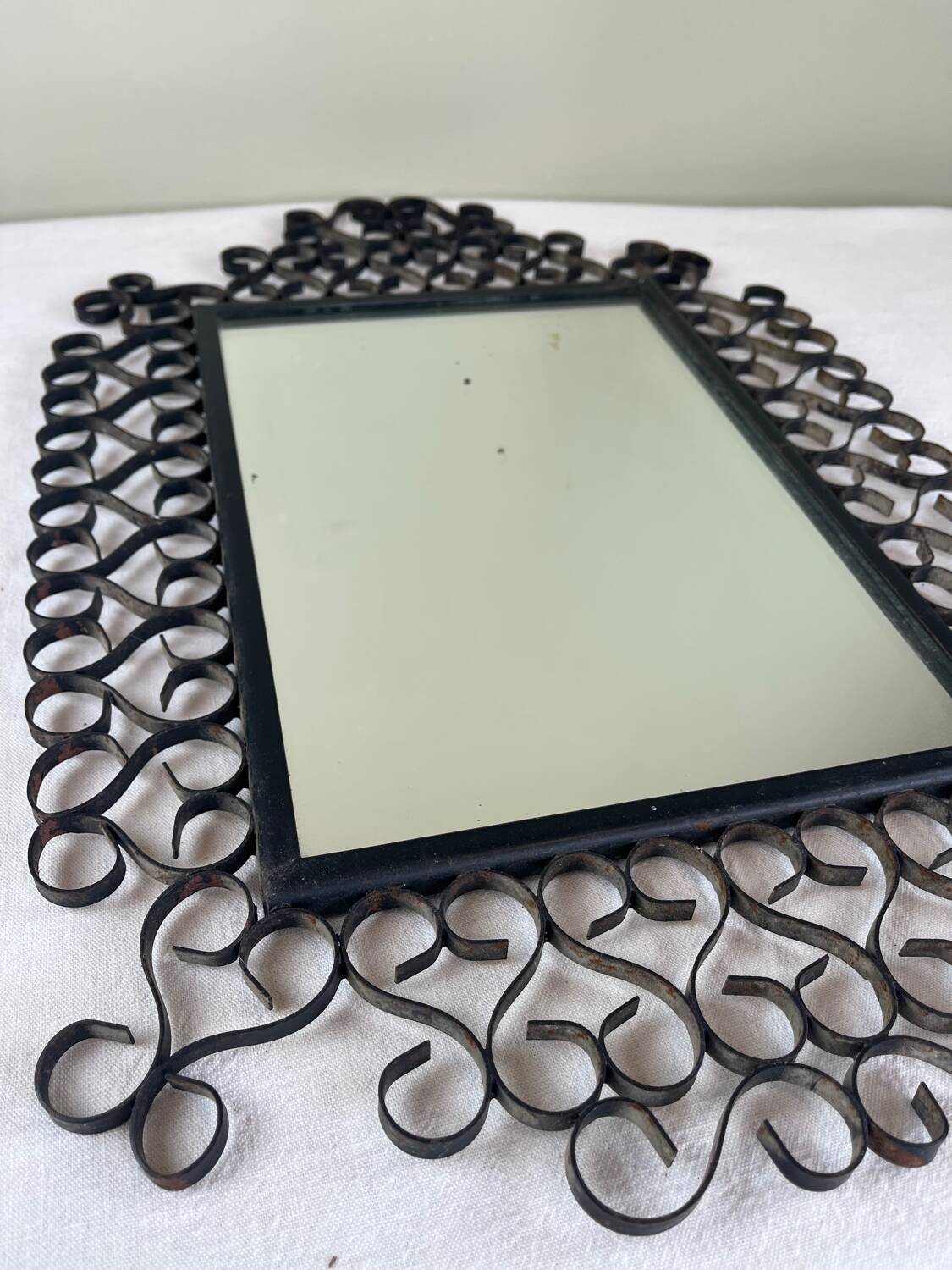 Wrought iron mirror Chaty Vallauris