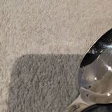 6 silver-plated metal dessert spoons by Christofle Marly, 19.6 cm.