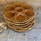 6 Sarreguemines oyster plates France in a slip