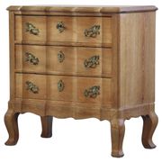 Vintage Mid-Century Danish Oak Baroque/Rococo style Commode