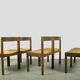 Vintage WENGE dining chairs in modern minimalist style, 1960s