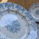 7 19th century ironstone plates signed KG Lunéville, "Neva" collection