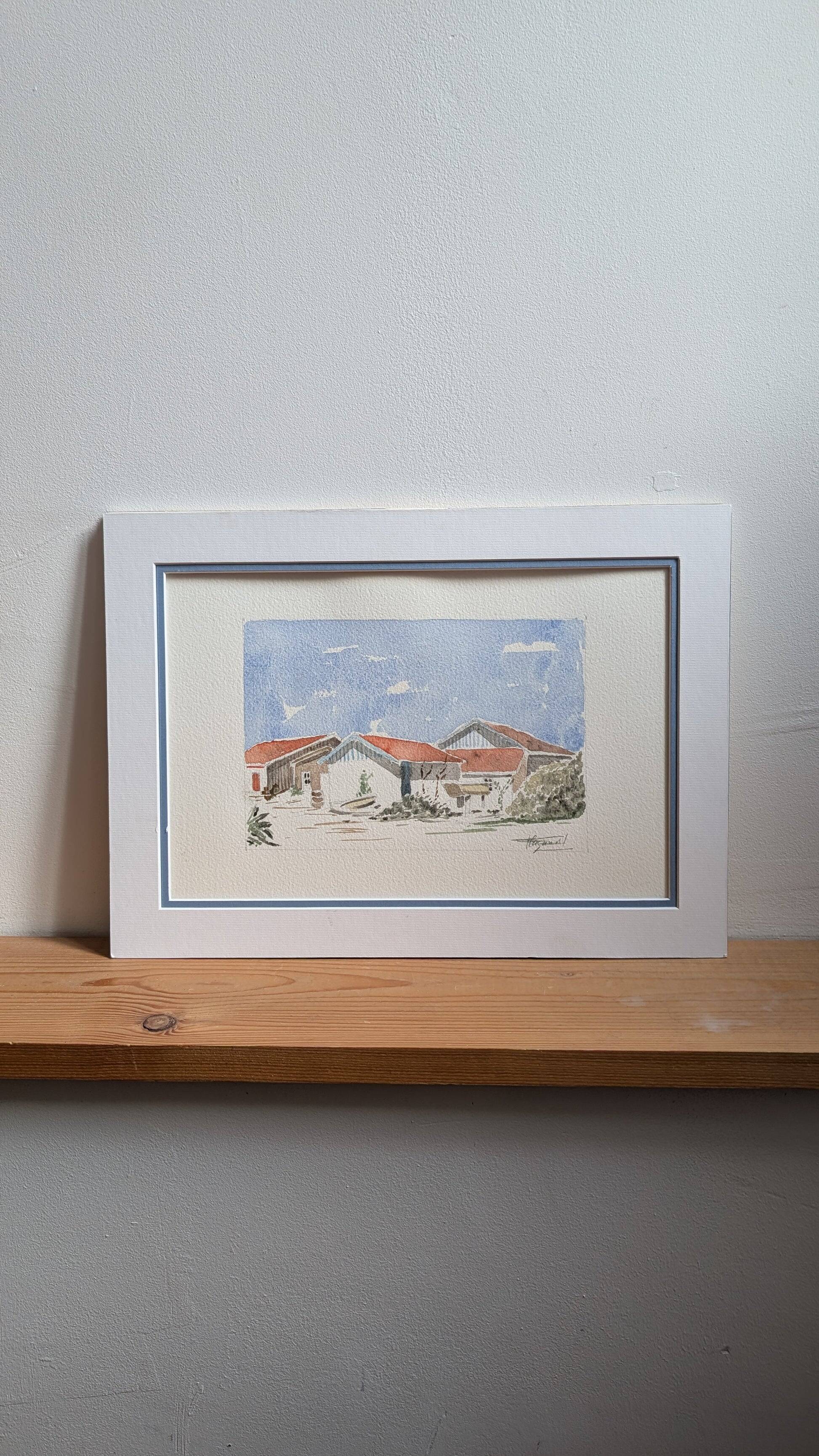 Aquarelle originale – Esprit du Cap Ferret