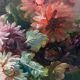 Tableau HST "Jetée de fleurs" XIX° signé Tessier