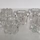 Vintage glass candle holders