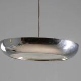 Chrome pendant light, Josef Hůrka, Czechoslovakia
