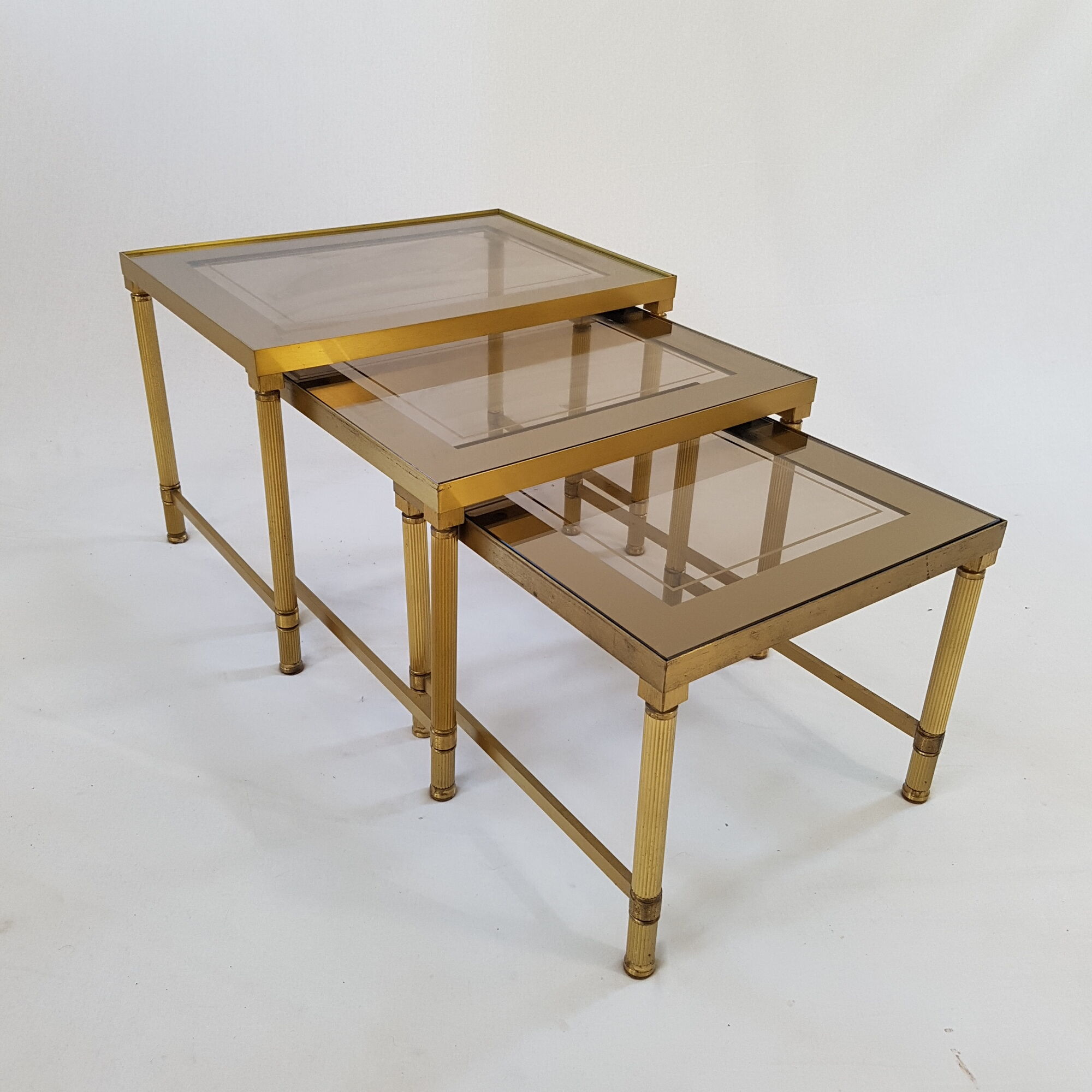 Brass pull-out tables