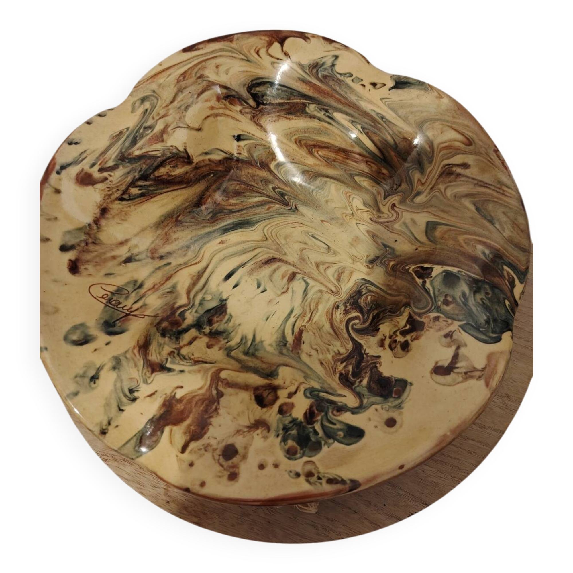 Terracotta salad bowl