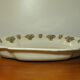 Flat ewer basin earthenware Moustiers Sud France 18th century flower solanée