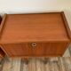 Pair of Scandinavian teak bedside tables in 60s