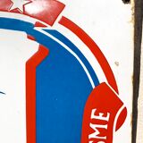 Old enamelled plate tourist restaurant