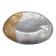 Brutalist Ashtray by Arte3 1980 Spain In Bronze and Silver Metal