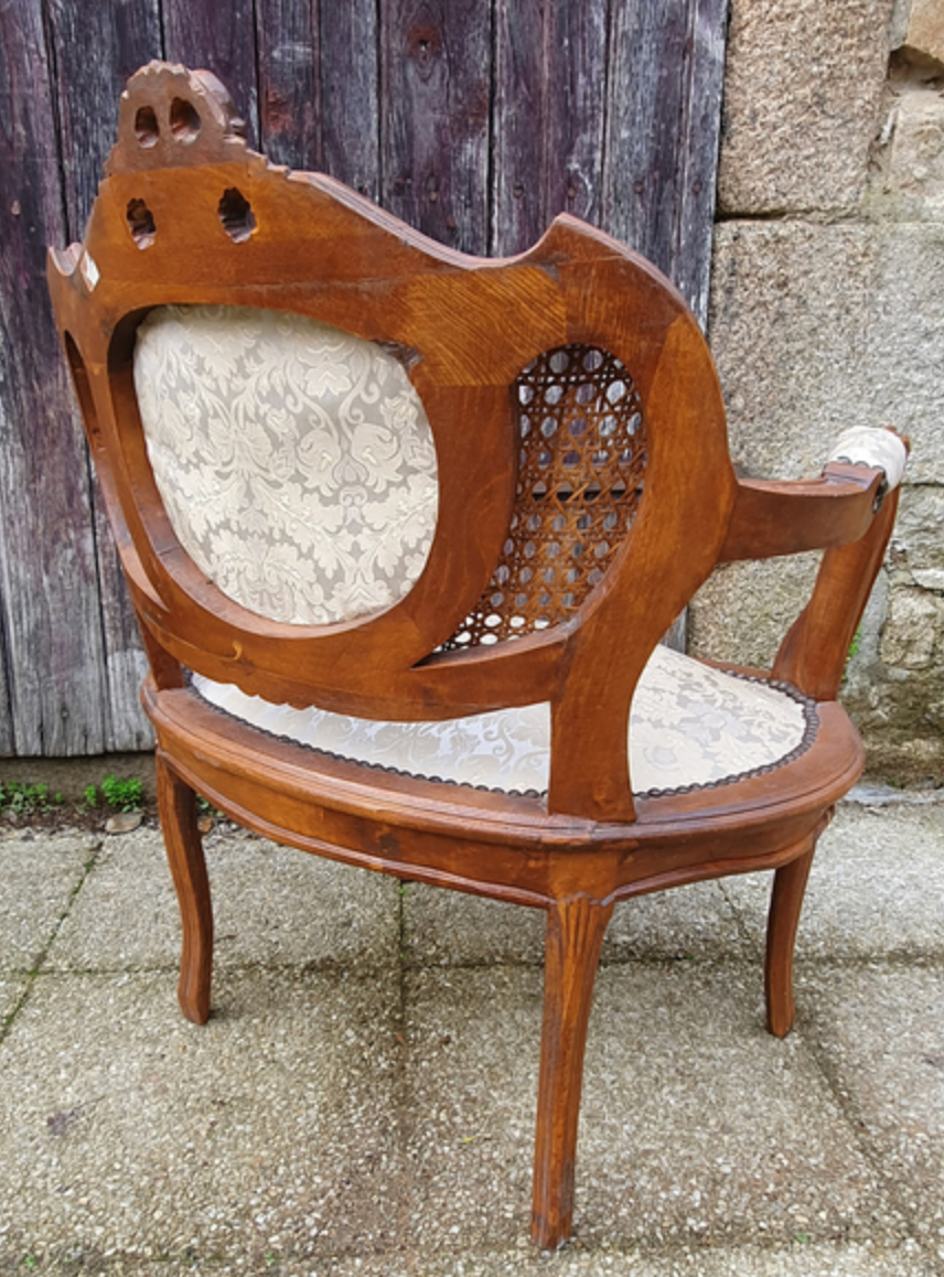 Convertible armchair, Rocaille, Louis XV style, early twentieth century.
