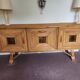 Sideboard in a row in rattan by Adrien Audoux and Frida Minet