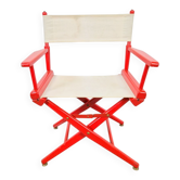Vintage German Folding Wooden Directors Chair, 1960s