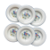 6 soup plates in speckled Italian earthenware "Tiffany" - vintage bird motif