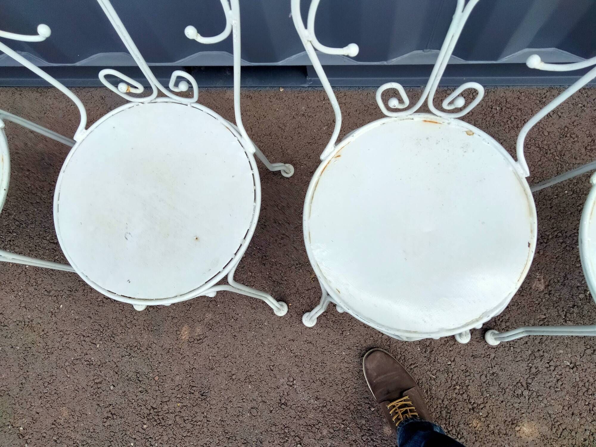 Garden furniture in old iron 6 places