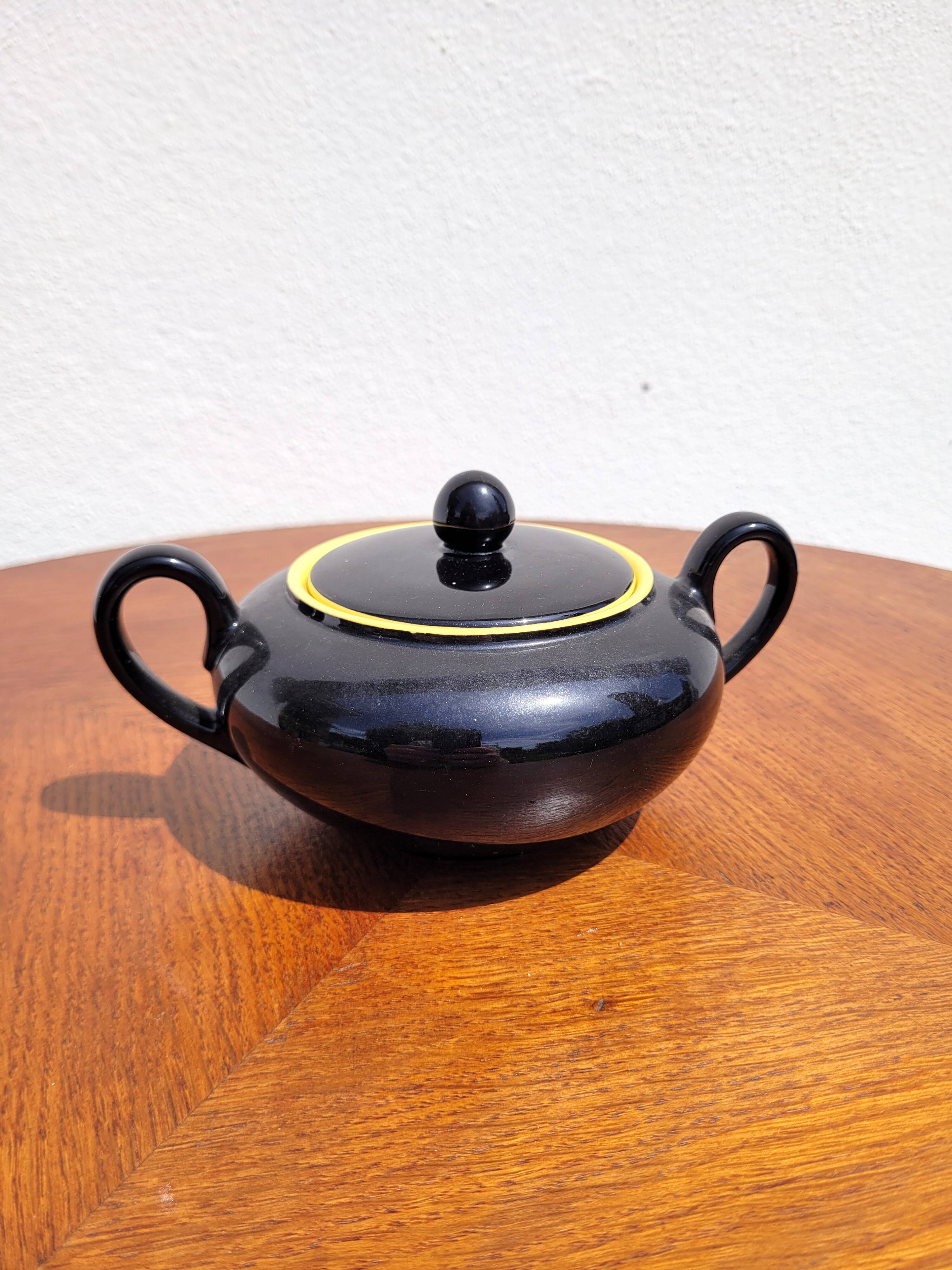 Biarritz sugar bowl by Villeroy and Boch 1950