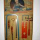 Old toy Loly, panoply The Little Cutter Cardboard, support 8 wooden and steel tools