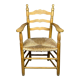 Paillé armchair in natural wood 1980