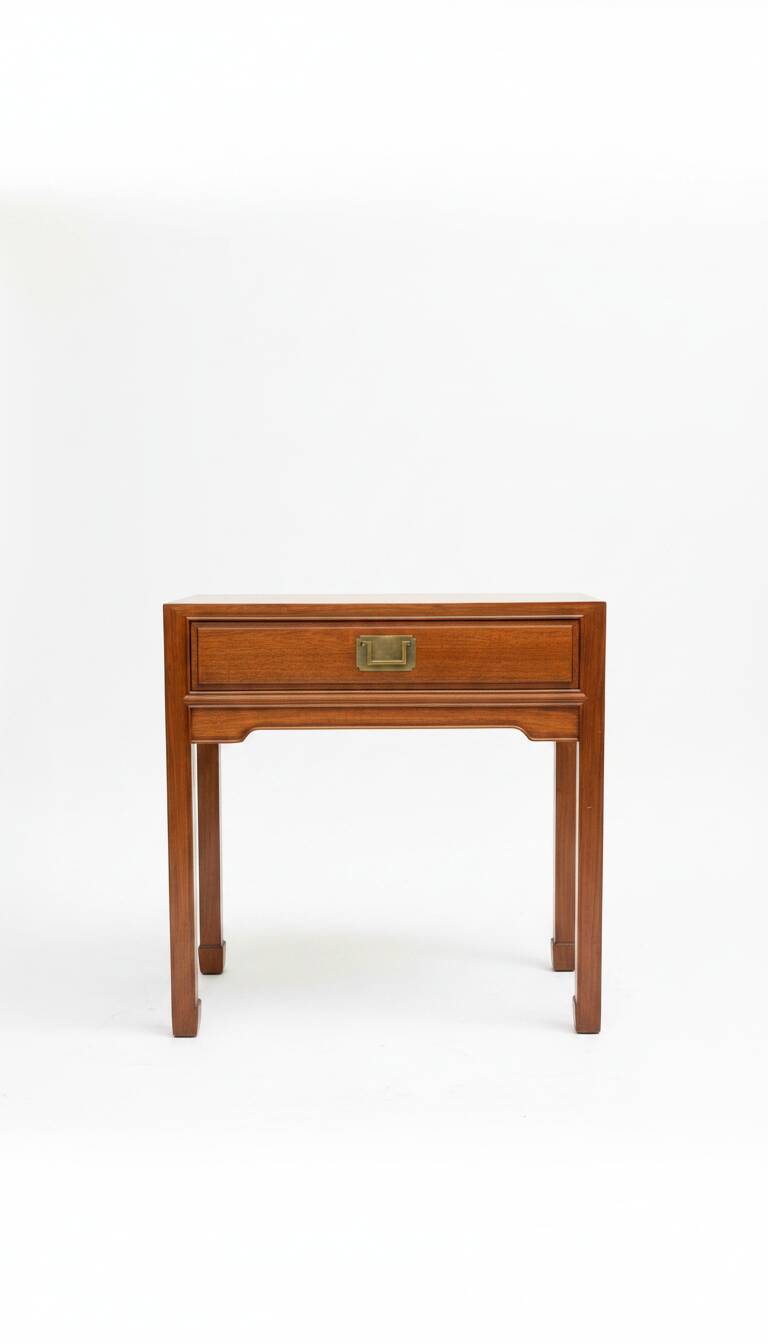 Vintage Chinoiserie Side Table or Console, 1980s