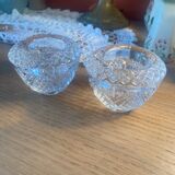 Pair of crystal candlesticks