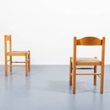 Italian Modern architectural pair of chairs, 1960’s