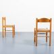 Italian Modern architectural pair of chairs, 1960’s