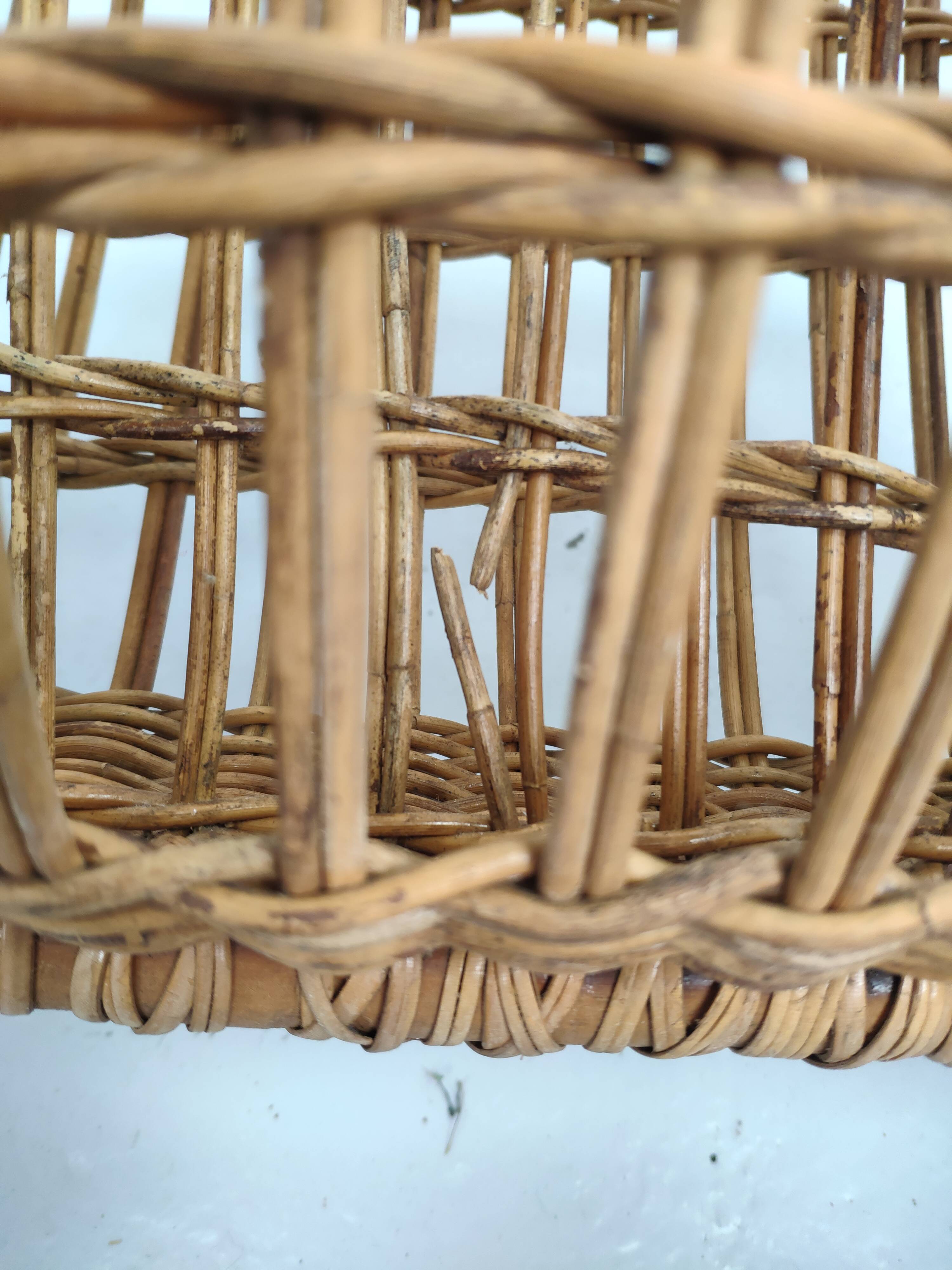 Vintage bamboo magazine holder