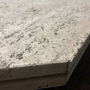 Design coffee table in raw travertine, mid-20th century Italy 1970.