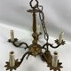 Brass chandelier 5 burners