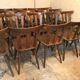 Lot of 20 brasserie-style bistro chairs 1960's