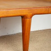 XL Danish sideboard in teak, oak and leatherette, 280 cm, by Nana Ditzel 1960.