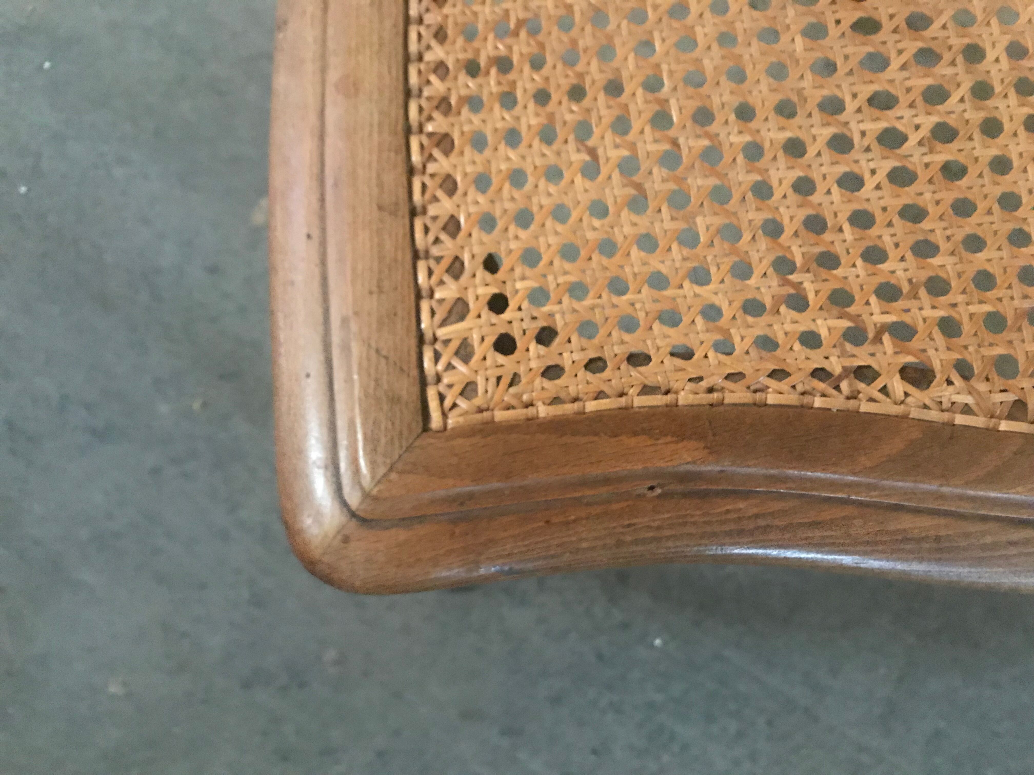 Suite of 8 Louis XV style chairs solid beech