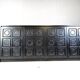Black brutalist credenza, 1970s - vintage brutalist credenza - graphical brutalist credenza