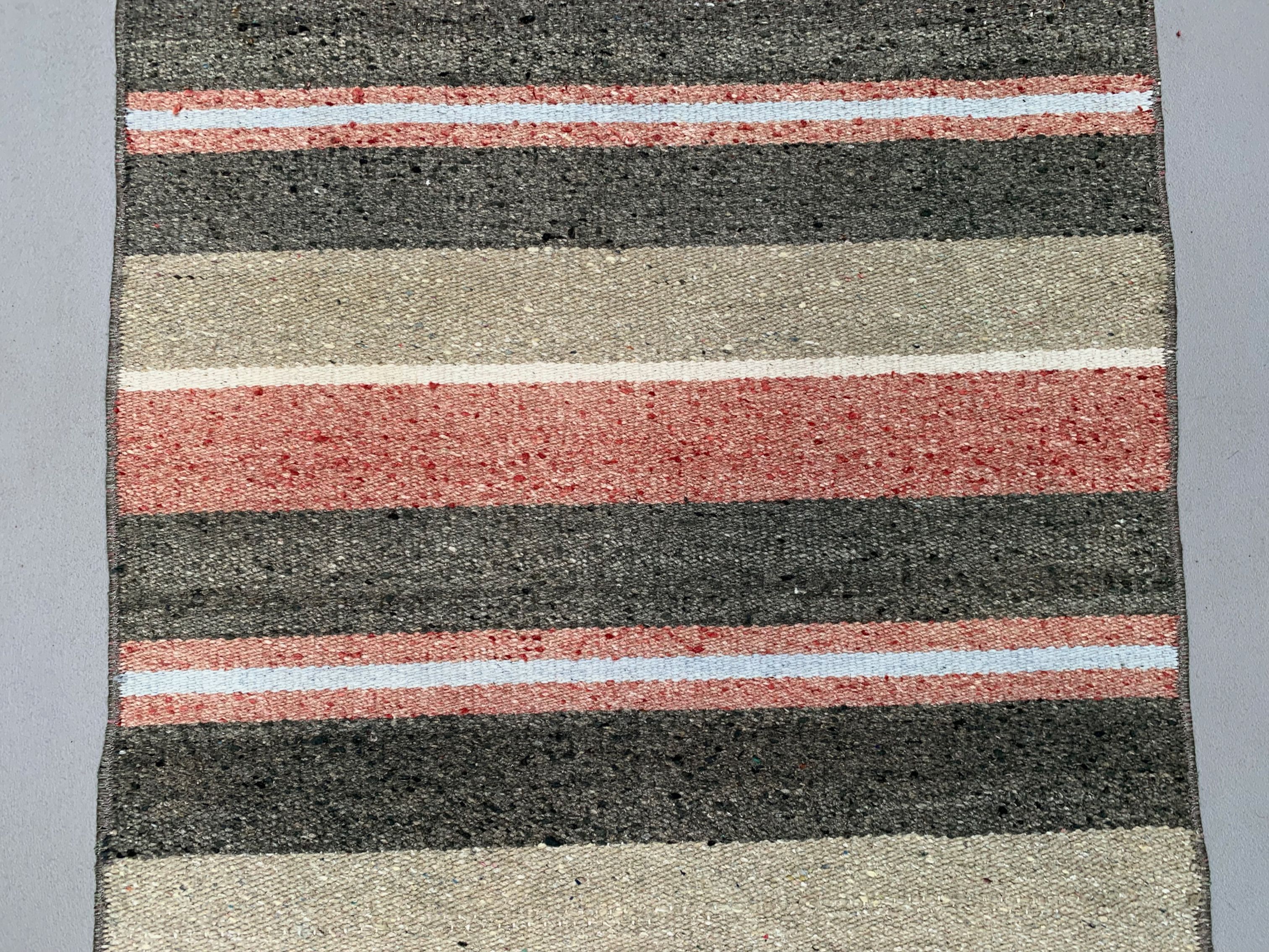 Old Turkish narrow Kilim Runner 218x47 cm shabby chic, vintage kelim