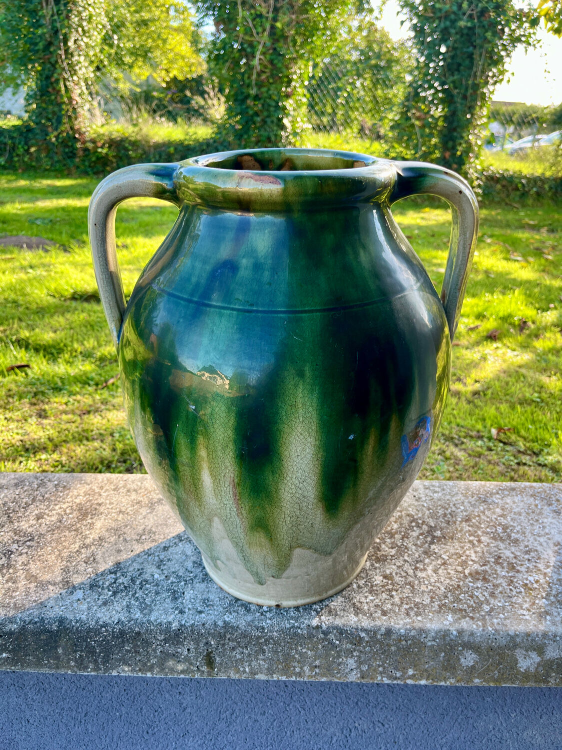 Glazed earthenware pot or jar